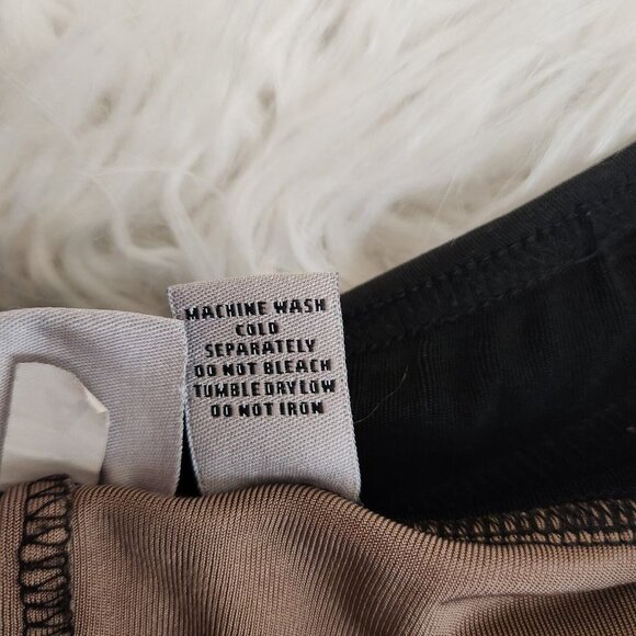 Chico's Travelers 2 L 12 Elastic Tie Waist Slinky Pants Brown Inside Out Look - Picture 6 of 13